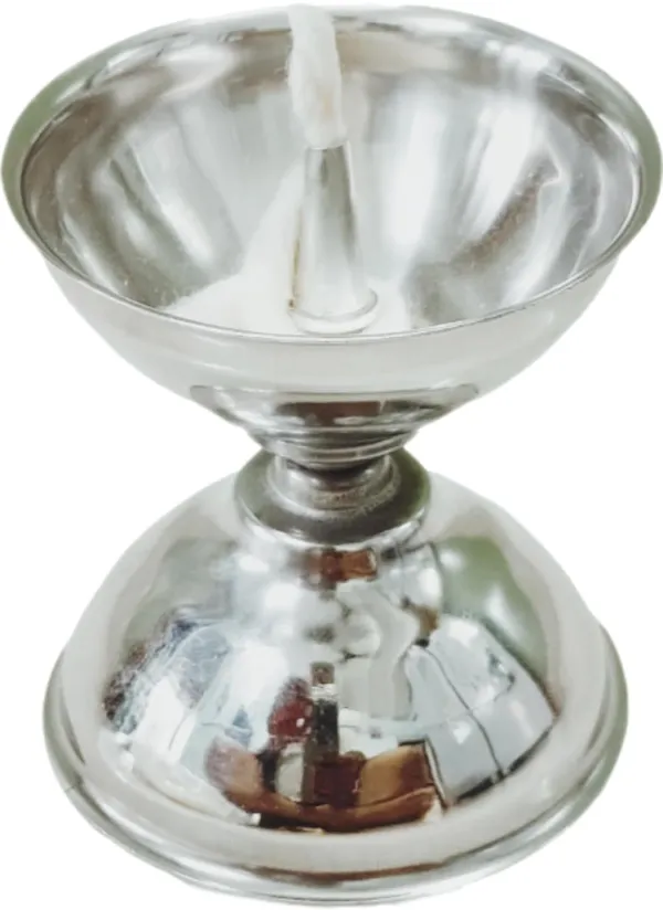 Silver_Stainless_Steel_Akhand_Jyoti_Diya_For_Puja_With_Adjustable_Bati_For_Ghee_(6_Cm)
