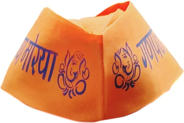 Orange_Hand_Made_Printed_Traditional_Hat_For_Men_Women_Girls_Boys_(Pack_Of_4)