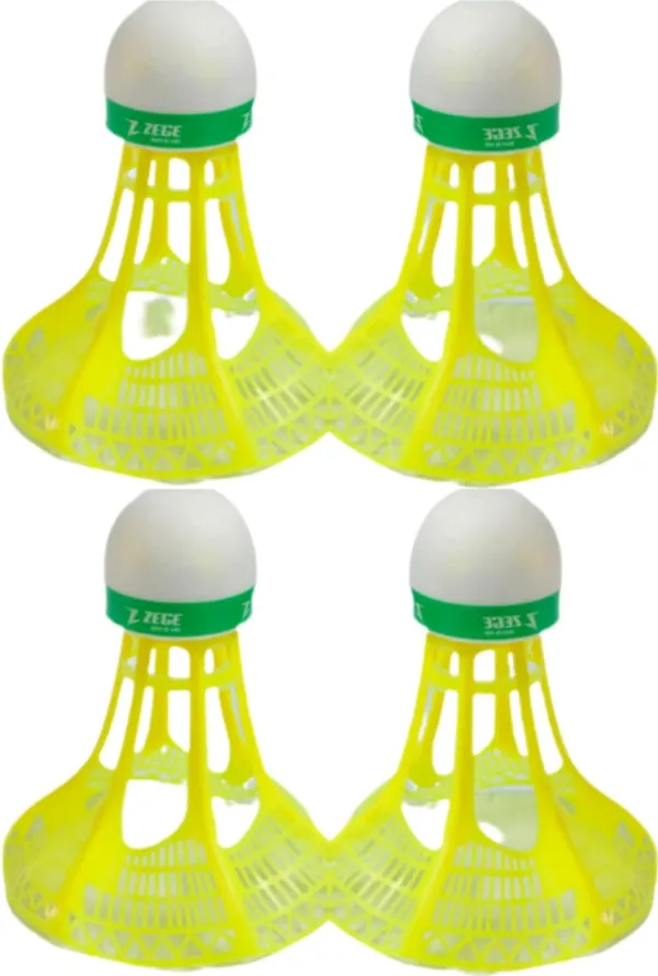 Yellow_Pu_&_Nylon_Shuttlecock_Set_For_Badminton
