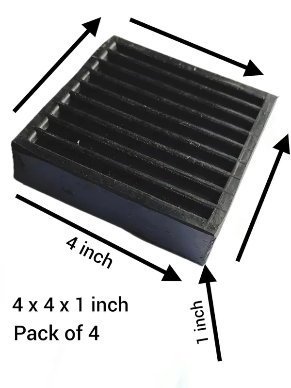 Black_Scratch_Proofing_Rubber_Support_For_Furniture_Legs_(Square)_(4_X_4_X_1_Inch)_(Pack_Of_4)