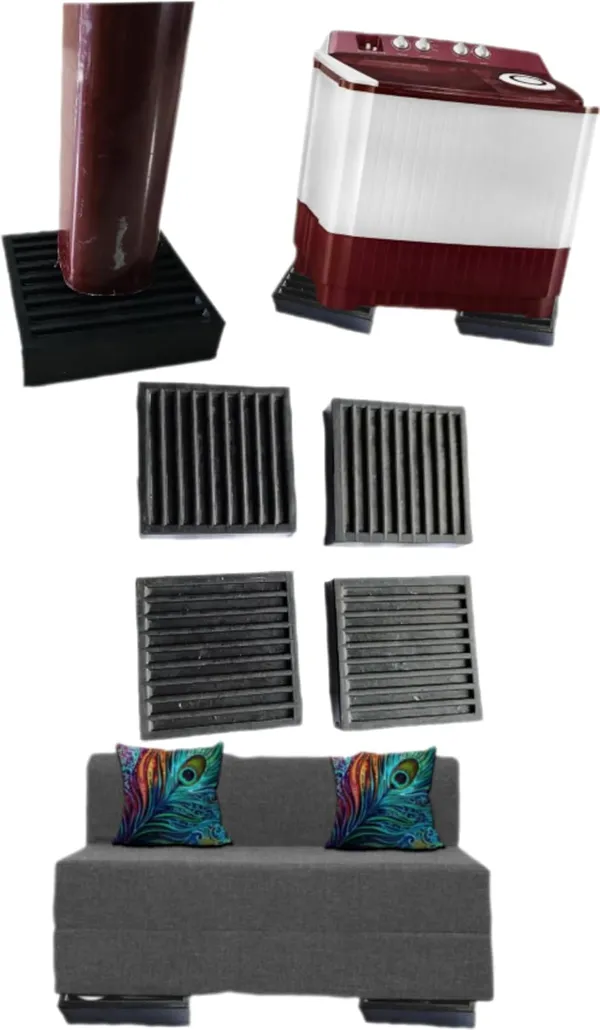 Black_Scratch_Proofing_Rubber_Support_For_Furniture_Legs_(Square)_(4_X_4_X_1_Inch)_(Pack_Of_4)