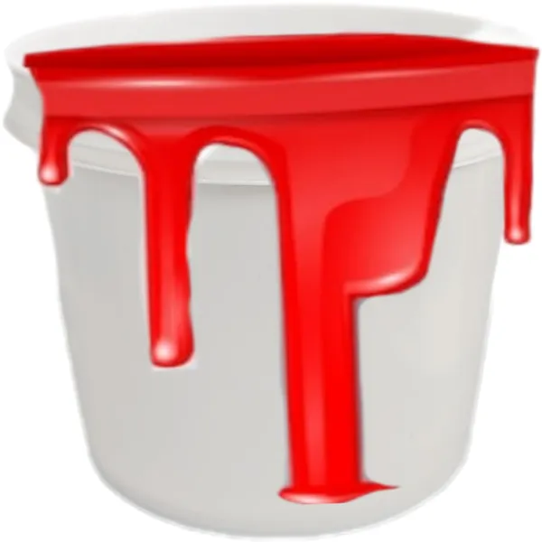 White_Empty_Plastic_Paint_Bucket_With_Seal_Lid_(Round)_(Pack_Of_2)