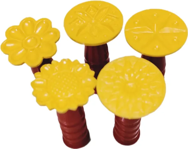 Yellow_&_Brown_Round_Design_Manual_Mava_Mould_(4_Cm_Dia)_(Pack_Of_5)