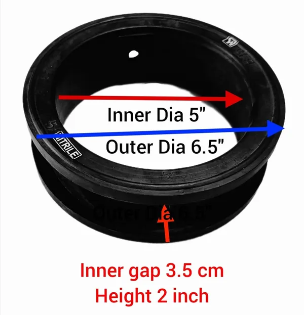 Black_Rubber_Nitrile_Butterfly_Valve_Gasket_Ring_Seal_(5_Inch_Inner_Dia)