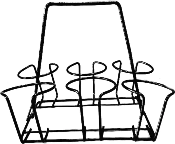 Black_Cup_Glass_Stand_Holder_Set_For_Decoration_And_Delivery_(Stand_With_6_Steel_Glasses)