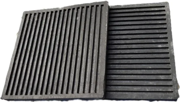 Black_Scratch_Proofing_Rubber_Support_For_Furniture_Legs_(Square)_(8_X_8_X_1/2_Inch)_(Pack_Of_2)