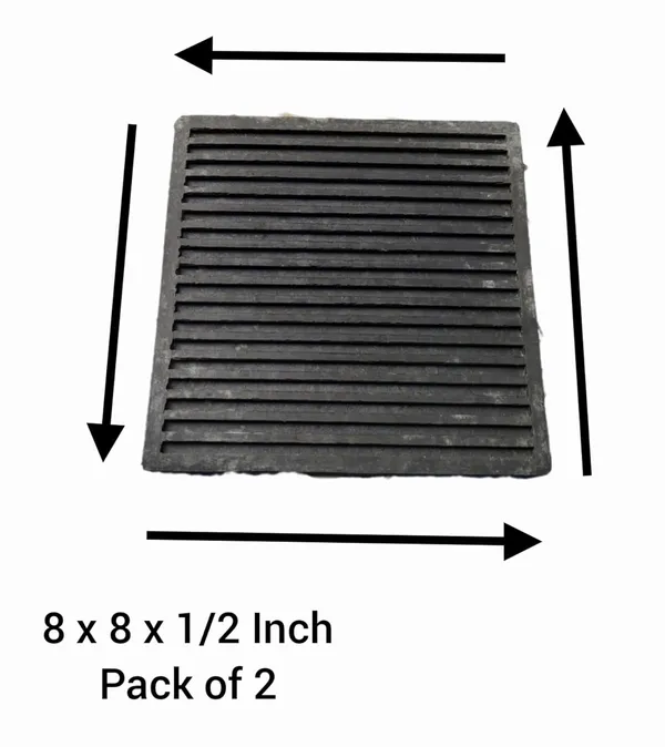 Black_Scratch_Proofing_Rubber_Support_For_Furniture_Legs_(Square)_(8_X_8_X_1/2_Inch)_(Pack_Of_2)