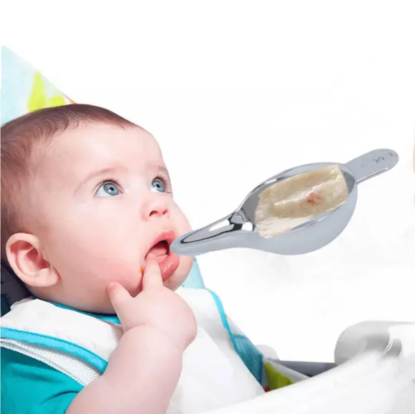 Silver_Steel_Stainless_Steel_Baby_Food_Feeding_Spoons_Bowl_Set_(7.5L_X_4W_Cm)