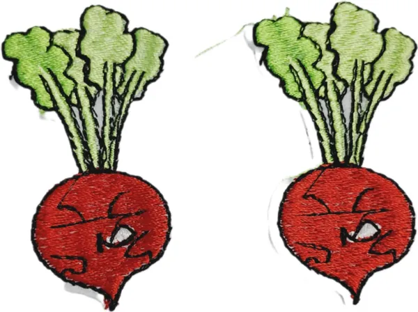 Multicolor_Torn_Clothes_Applique_Embroidery_Patch_(Beet-Root)_(Pack_Of_2)_(7_X_6_X_1_Cm)