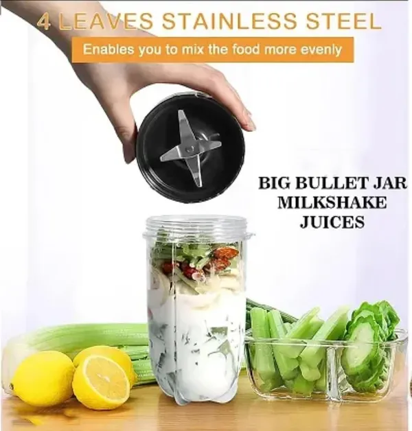 Silver,_Black_Stainless_Steel_Chutney_Jar_Bowl_Mixture_Grinder_Machine_(Double_Lock_And_4_Teeth_Coupling,_Lid_And_Steel_Blade)_(550_Ml)