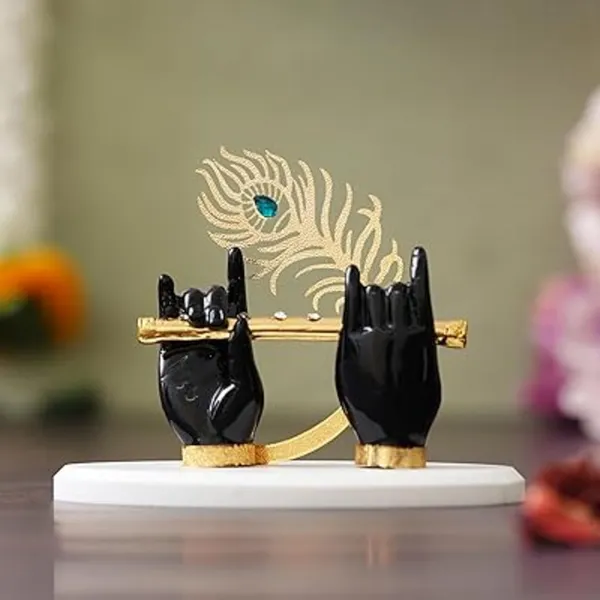 Black_Marble_Krishna_Hand_With_Flute_Idol_Showpiece