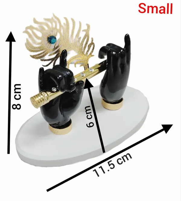 Black_Marble_Krishna_Hand_With_Flute_Idol_Showpiece