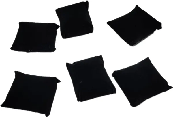 Velvet_Black_Small_Pillow_For_Jewellery_Display_(8L_X_7W_X_4H)_(Pack_Of_6)