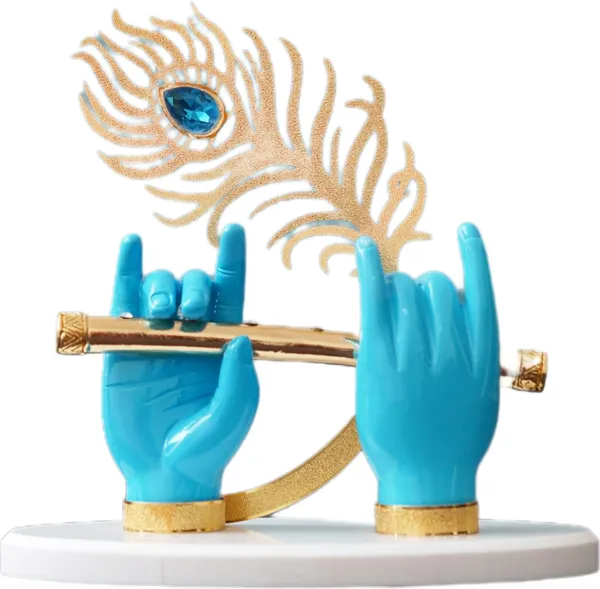 Blue_Marble_Krishna_Hand_With_Flute_Idol_Showpiece