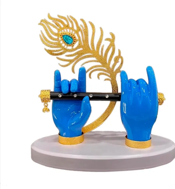 Blue_Marble_Krishna_Hand_With_Flute_Idol_Showpiece