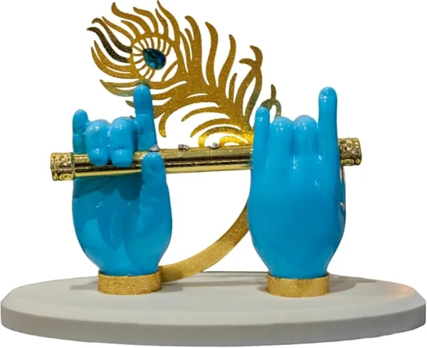 Blue_Marble_Krishna_Hand_With_Flute_Idol_Showpiece