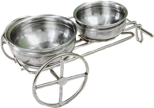 Silver_Fancy_Serving_Bowl_Dish_Plate_Handi_Set_With_Stand_Trolley_(Bullock_Cart_Shaped)