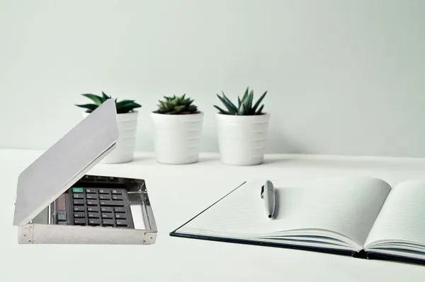 ‎Silver_Stainless_Steel_Calculator_Cover_Safe_Case_(Calculator_Box_Without_Compartment)_(14_X_12.7_X_5.1_Cm)