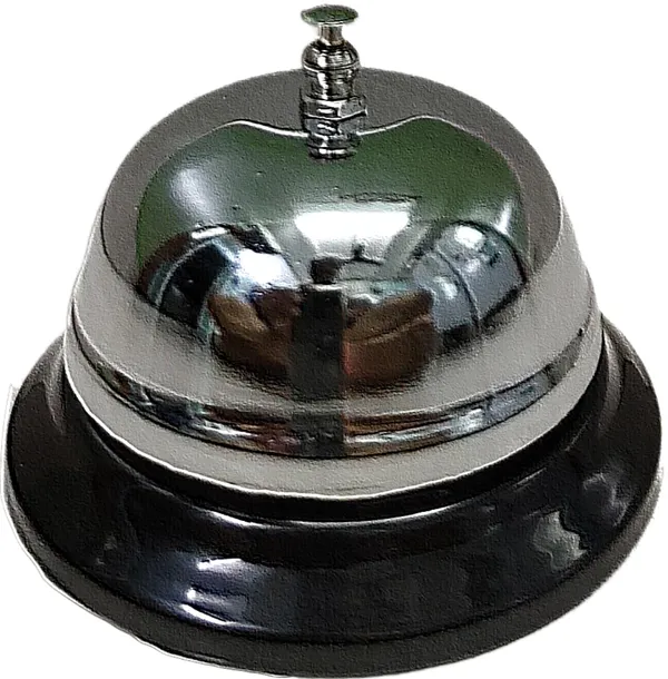 Silver_Stainless_Steel_Manual_Calling_Call_Bell_For_Office_Table_(6_X_8.5_Dia_Cm)