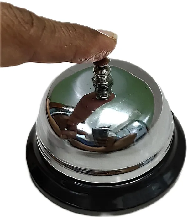 Silver_Stainless_Steel_Manual_Calling_Call_Bell_For_Office_Table_(6_X_8.5_Dia_Cm)