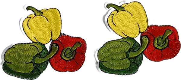 Multicolor_Torn_Clothes_Applique_Embroidery_Patch_(Capsicum)_(Pack_Of_2)_(7_X_6_X_1_Cm)
