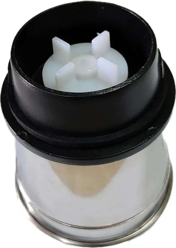 Silver,_Black_Stainless_Steel_Chutney_Jar_Bowl_Mixture_Grinder_Machine_(Double_Lock_And_4_Teeth_Coupling,_Lid_And_Steel_Blade)