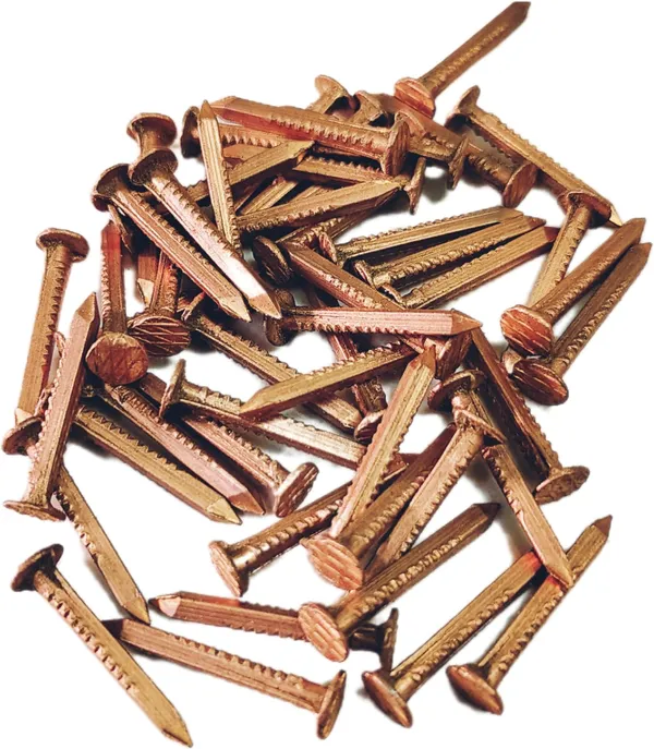 Reddish_Brown_Tamba_Nails_For_Pooja_(Pack_Of_13)_(3_Cm)