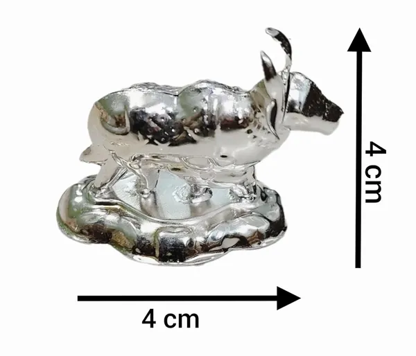 Silver_Silver_Metal_Kamdhenu_Cow_And_Calf_Vastu_Idol_For_Pooja_(Pack_Of_6)