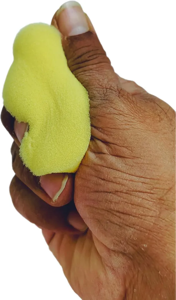 Yellow_Damper_Sponge_Pad_Set_For_Office_Currency_Money_Counting