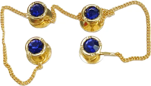 Dark_Blue_Brass_Kurta_Buttons_For_Men_With_Golden_Chain_(23_Cm)