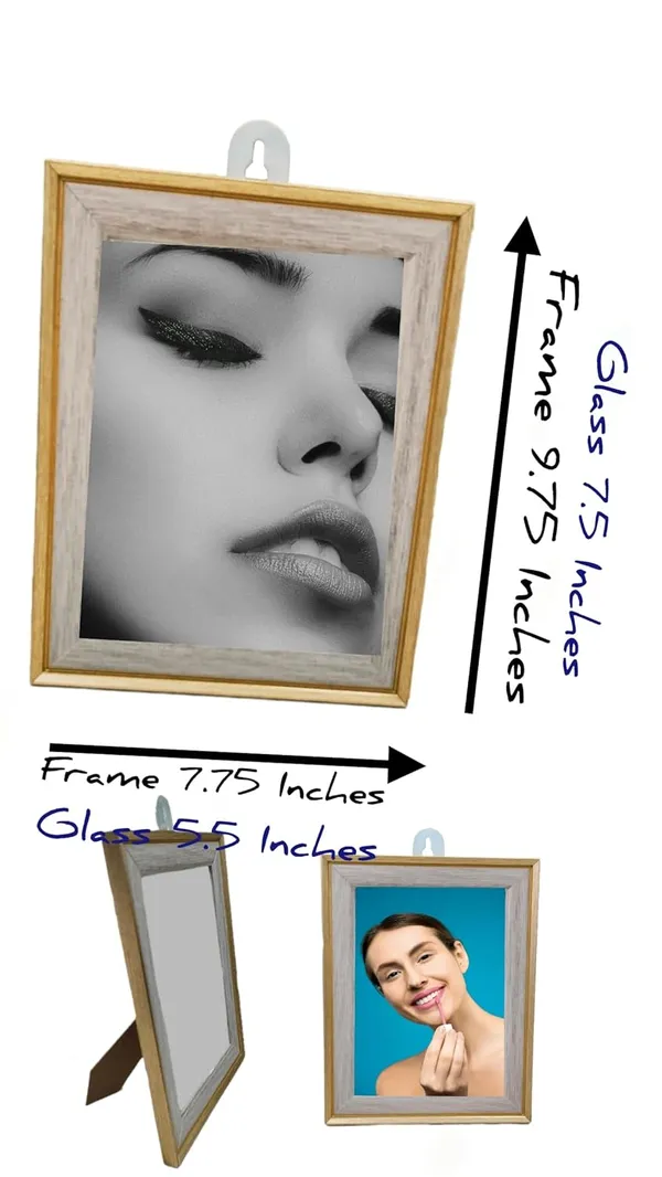 ‎Brown_Fiber_Plastic_Mirror_For_Wall_With_Table_Stand_For_Bathroom_Bedroom_(8W_X_10L_Inch)