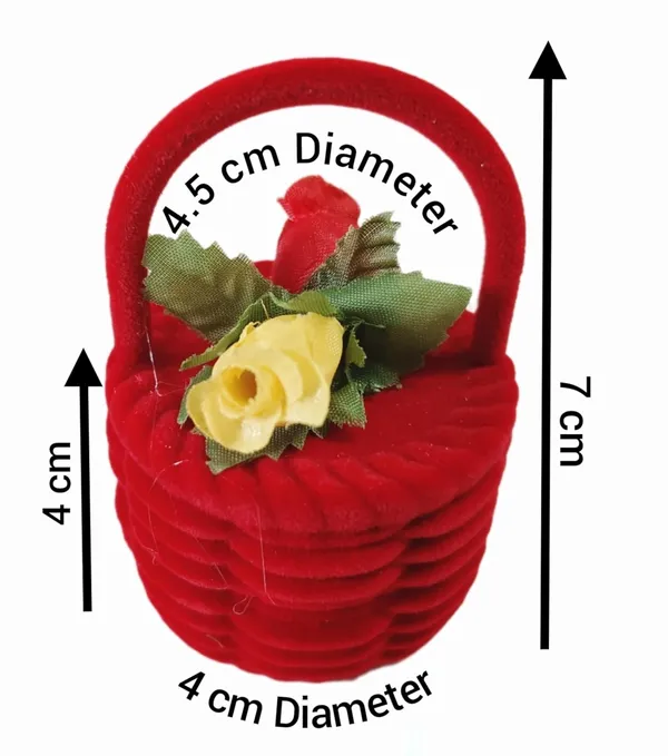 Red_Fancy_Stylish_Velvet_Finger_Ring_Box_(Flower_Basket)
