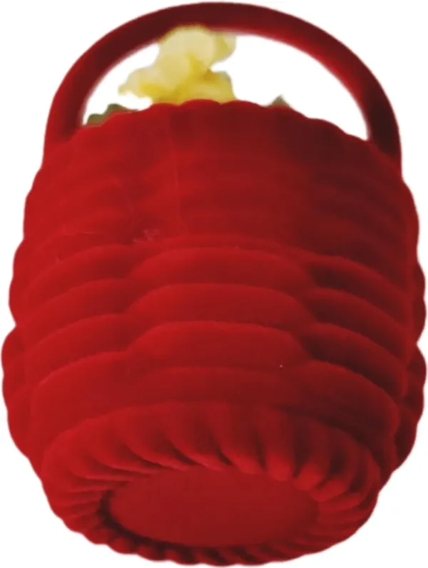 Red_Fancy_Stylish_Velvet_Finger_Ring_Box_(Flower_Basket)