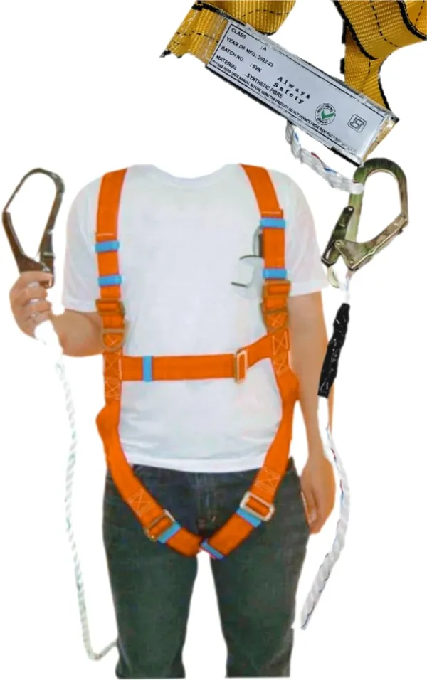 Red,_Yellow_Lanyard_Climbing_Protection_Rope_For_Painters_With_Hook_(8Mm_Thick)_(Full_Body)_(5_X_0.25_X_0.05_Meters)