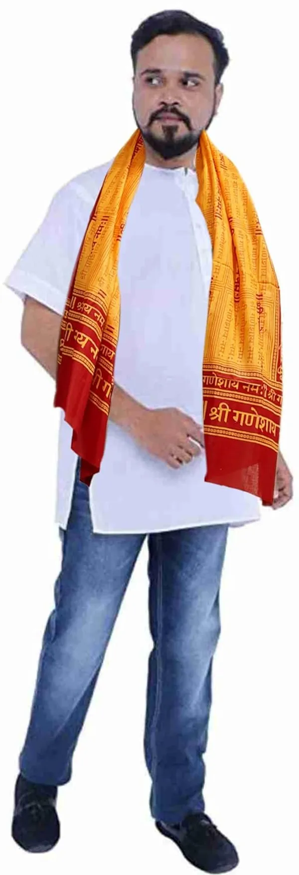 Orange_Cotton_Ganesh_Shawl_For_Men_Women_(1.5_X_0.75_Meter)
