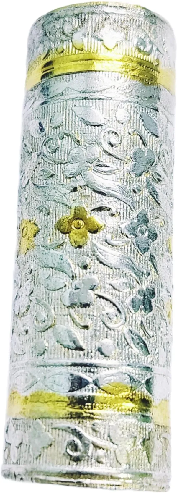 White_Metal_Ganga_Jamuna_Chuna_Dani_For_Men_(Pack_Of_1_|_6.5L_X_2_Dia_Cm)