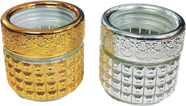 Gold_&_Silver_Glass_Container_For_Kitchen_Food_Storage_With_Lid_(Pack_Of_2)