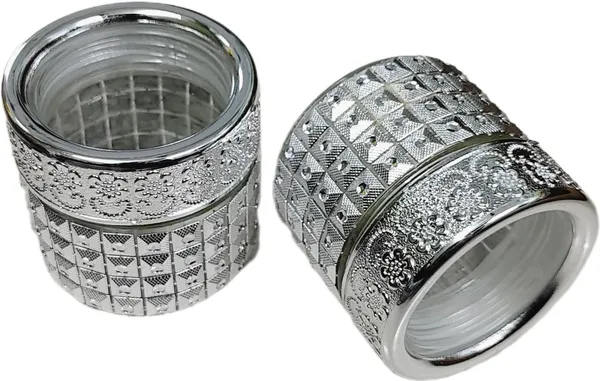 Gold_&_Silver_Glass_Container_For_Kitchen_Food_Storage_With_Lid_(Pack_Of_2)