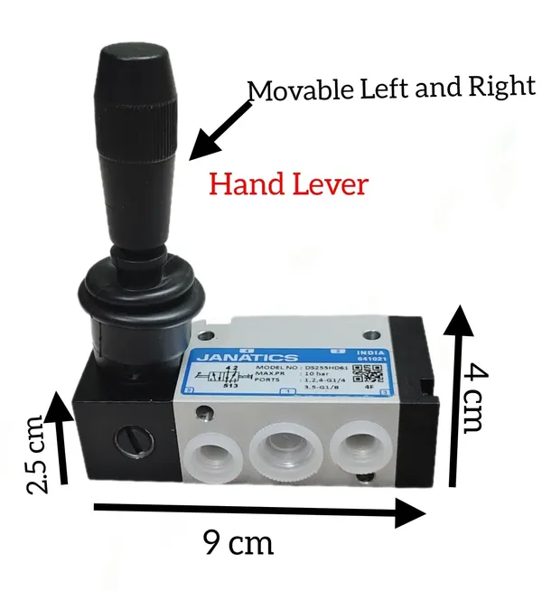 Black_Single_Automatic_Pressure_Control_Compact_Valves_(Ds255Hd61,_Detent_Hand_Lever_Valve)_(16.1_X_7.8_X_3.1_Cm)