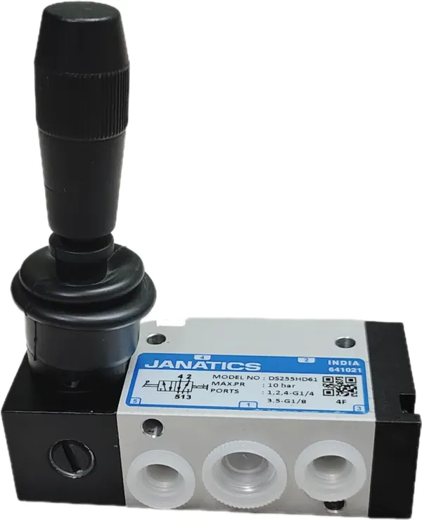 Black_Single_Automatic_Pressure_Control_Compact_Valves_(Ds255Hd61,_Detent_Hand_Lever_Valve)_(16.1_X_7.8_X_3.1_Cm)