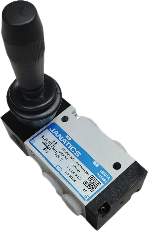 Black_Single_Automatic_Pressure_Control_Compact_Valves_(Ds255Hd61,_Detent_Hand_Lever_Valve)_(16.1_X_7.8_X_3.1_Cm)
