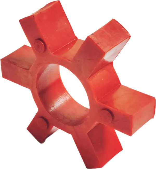 Maroon_Rubber_Pu_Polyurethane_Coupler_Star_Shape_For_Shaft_Pipes_Gearbox_Pump_Motors_Sweeping_Machines_(With_Hole)_(Number_150)