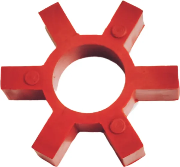Maroon_Rubber_Pu_Polyurethane_Coupler_Star_Shape_For_Shaft_Pipes_Gearbox_Pump_Motors_Sweeping_Machines_(With_Hole)_(Number_150)