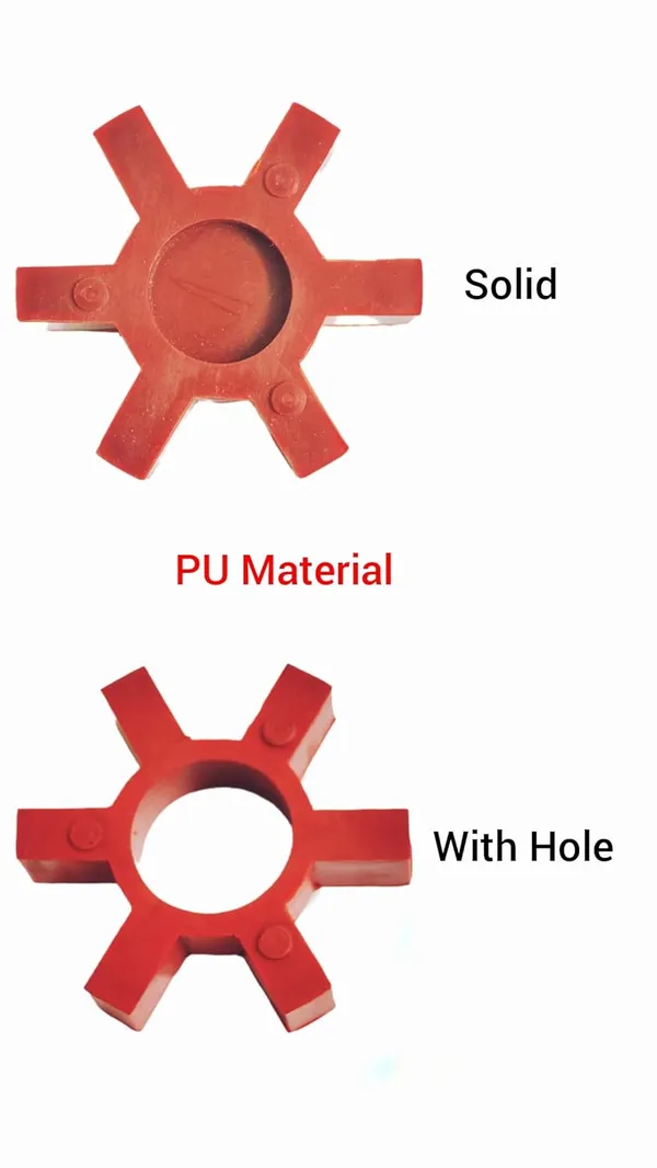 Maroon_Rubber_Pu_Polyurethane_Coupler_Star_Shape_For_Shaft_Pipes_Gearbox_Pump_Motors_Sweeping_Machines_(With_Hole)_(Number_150)
