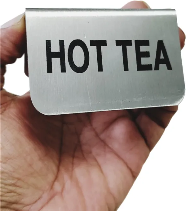 Silver_Stainless_Steel_Table_Sign_Board_(Hot_Tea)_(15L_X_5H_Cm)