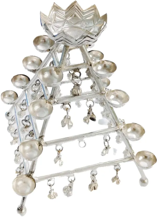 Silver_Pyramid_Light_Holder_For_Diwali_Pooja_Home_Decoration_(17_X_12_X_5_Cm)
