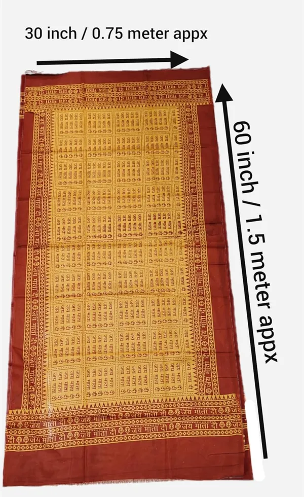 Orange_Cotton_Jai_Mata_Di_Shawl_For_Men_Women_(1.5_X_0.75_Meter)