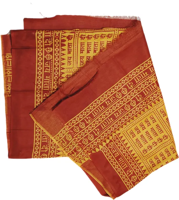 Orange_Cotton_Jai_Mata_Di_Shawl_For_Men_Women_(1.5_X_0.75_Meter)