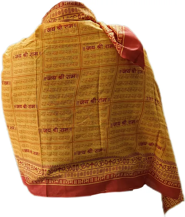 Orange_Cotton_Jai_Shree_Ram_Shawl_For_Men_Women_(1.5_X_0.75_Meter)