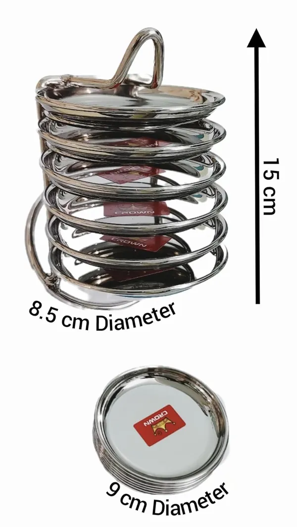 Silver_Stainless_Steel_Metal_Ladder_Coasters_(15L_X_8.5_Dia_Cm)
